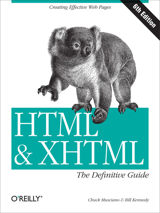 Title details for HTML & XHTML by Chuck Musciano - Available